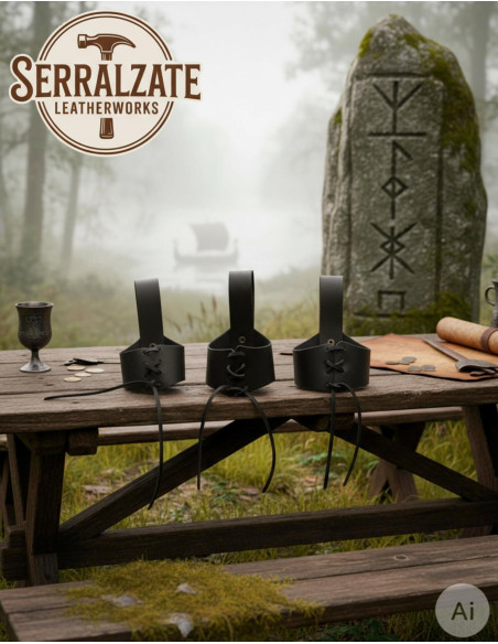 Tahalí viking pour porter une corne,...