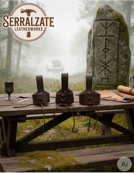 Tahalí viking pour porter une corne,...