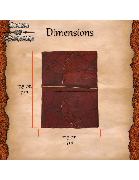 Carnet médiéval rustique à couverture...