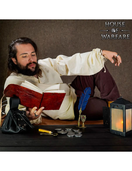 Carnet médiéval rustique à couverture...