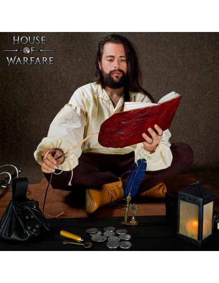 Carnet médiéval rustique à couverture...