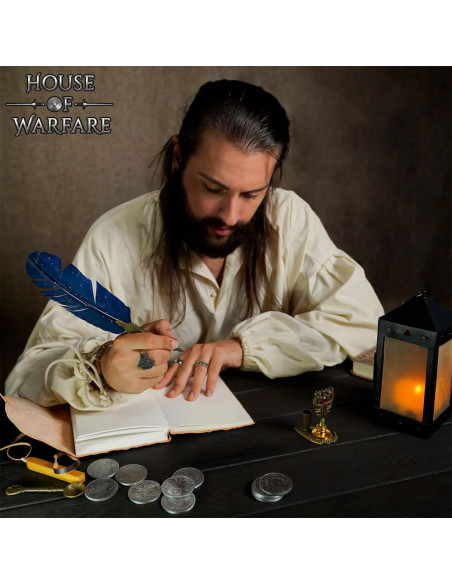 Carnet médiéval rustique à couverture...