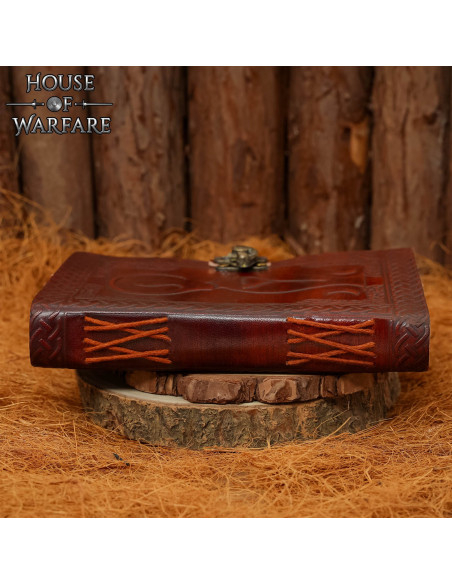 Journal médiéval à couverture en cuir...