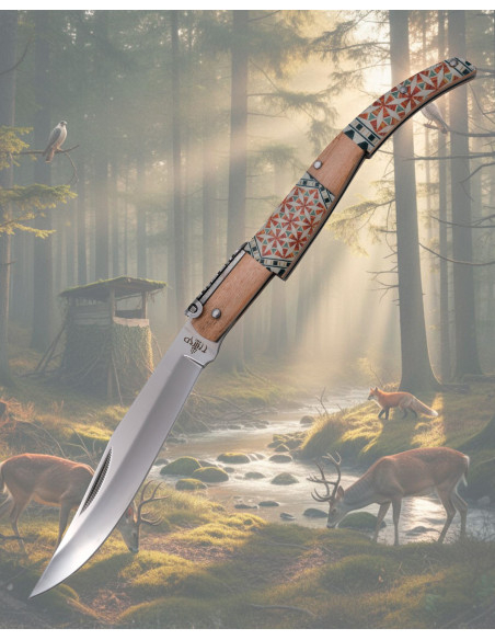 Couteau à cliquet Third mango décoré...