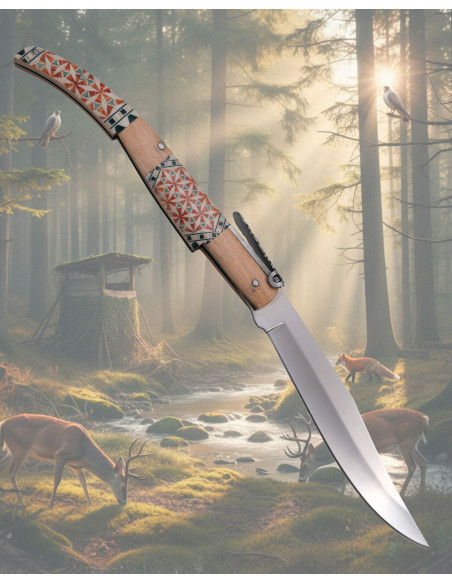 Couteau à cliquet Third mango décoré...