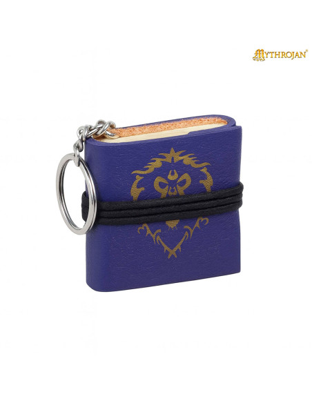 Porte-clés mini journal en cuir World...