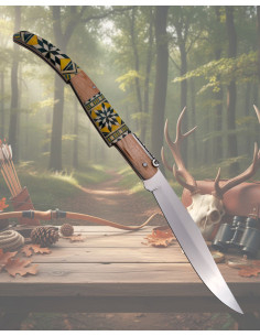 Couteau à cliquet Third poignée en marqueterie série... 2