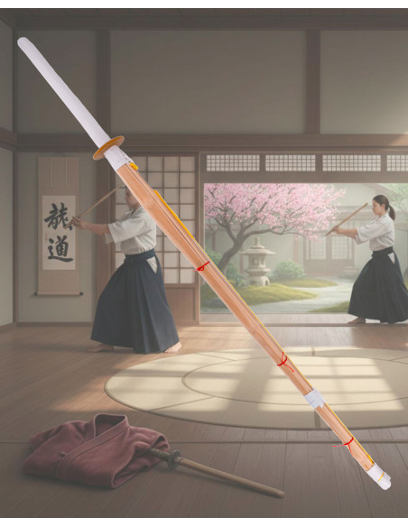 Shinnai d'entraînement avec poignée...