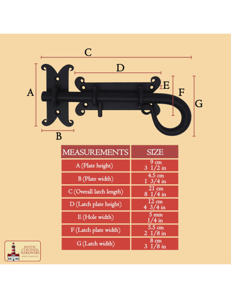 Verrou rustique de porte avec pêne...