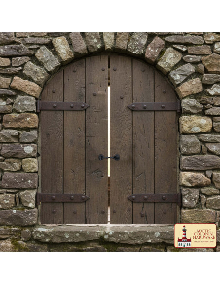 Loquet à crochet médiéval noir pour...