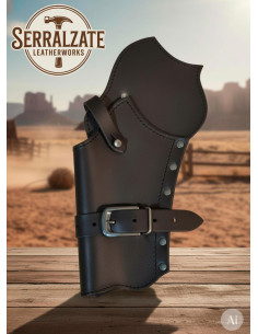 Étui à cartouchière pour revolvers de l'Ouest, noir