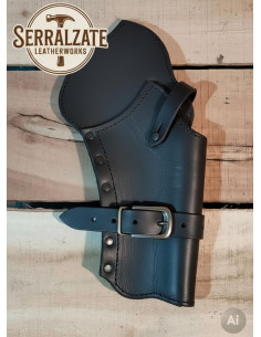 Étui à cartouchière pour revolvers de l'Ouest, noir 2