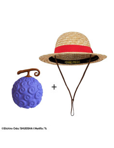 Pack One Piece-Luffy : Chapeau et Squishy Gomu 2