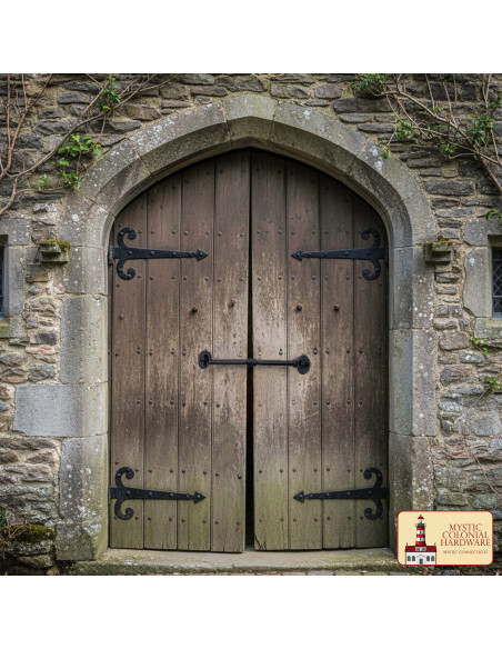 Verrou rustique avec crochet et œil...