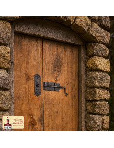 Gâche rustique forgée à la main pour portes 2