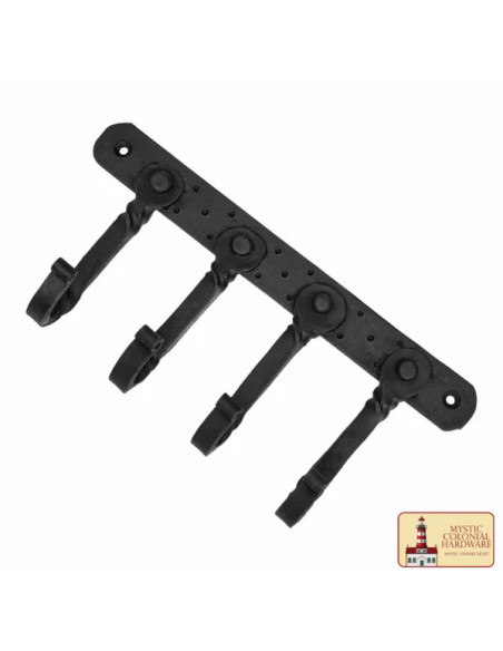 Porte-manteau rustique avec 4...