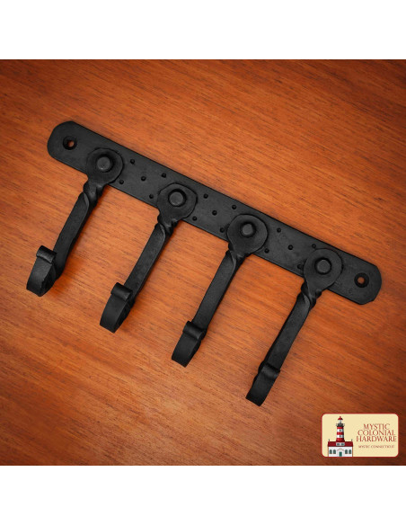 Porte-manteau rustique avec 4...