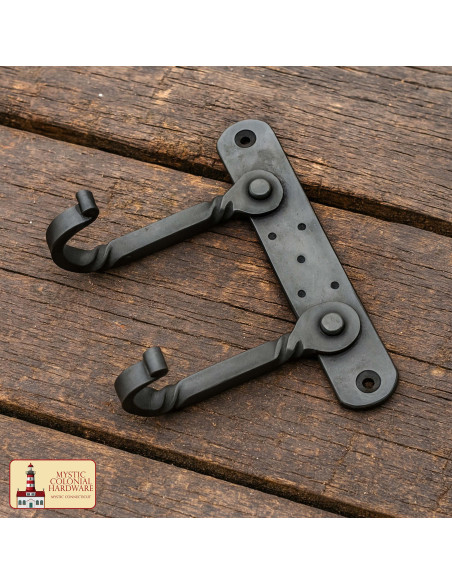 Porte-manteau rustique avec double...