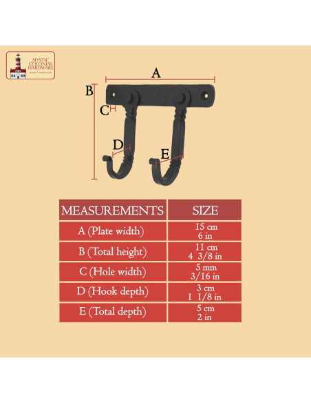 Porte-manteau rustique avec double...