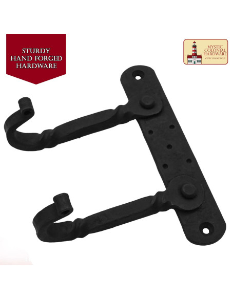 Porte-manteau rustique avec double...