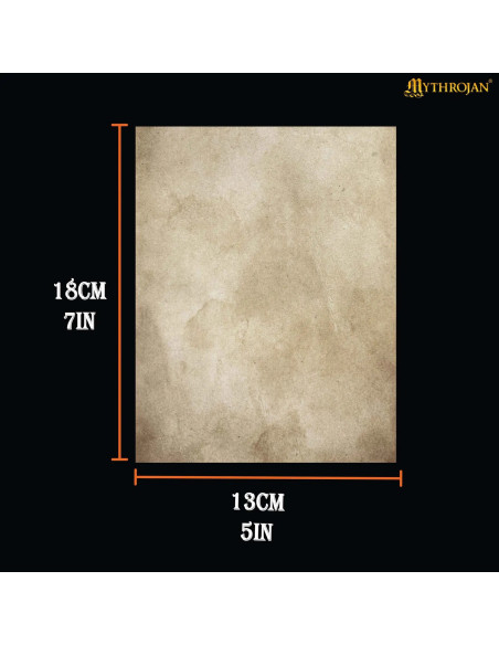 Feuille de parche en parchemin...
