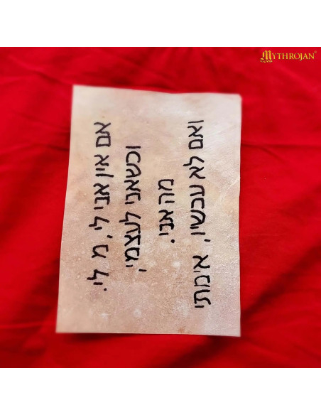 Feuille de parchement médiéval en...