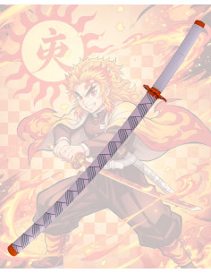 Katana décorative Rengoku Kyoujurou de Demon Slayer, avec... 2
