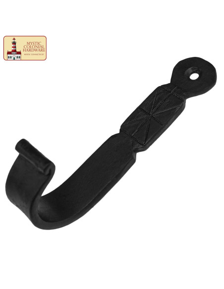 Crochet mural rustique forgé à la...