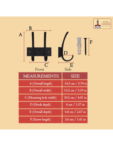 Double patère rustique pour suspendre...
