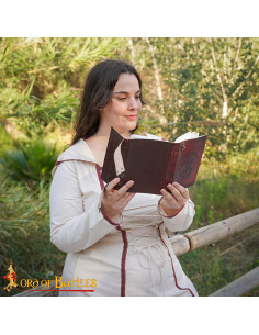 Journal médiéval à couverture en cuir, design Fleur de... 2