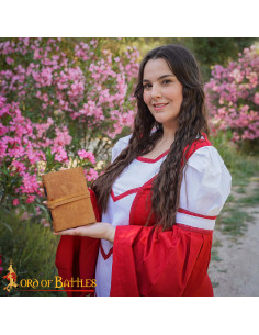 Agenda médiévale à couverture en cuir avec design de... 2