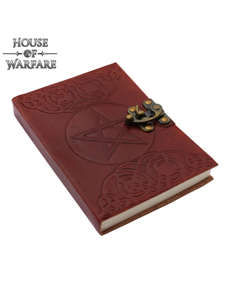 Journal médiéval à couverture en cuir...