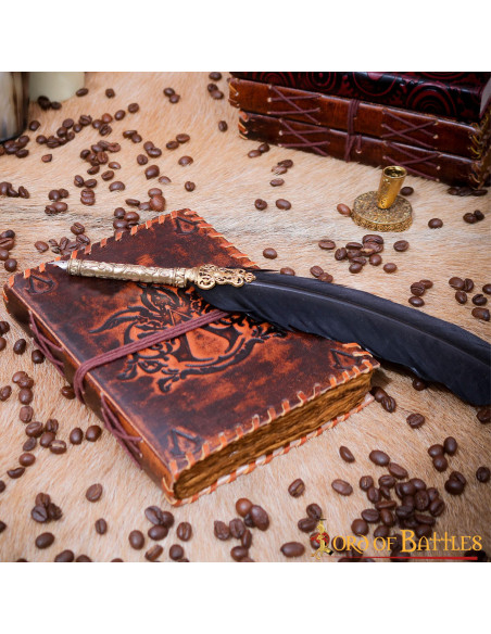 Journal médiéval à couverture en...