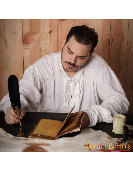 Journal médiéval à couverture en...