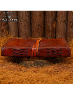 Journal médiéval à couverture en cuir, motif floral,... 2