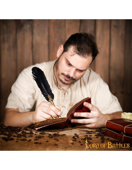 Journal médiéval à couverture en...