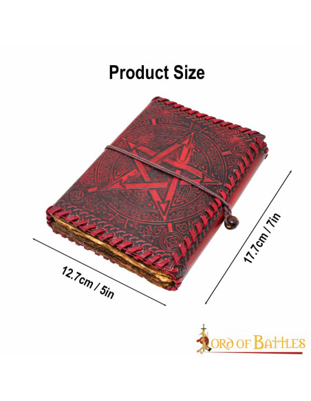 Journal médiéval à couverture en cuir...