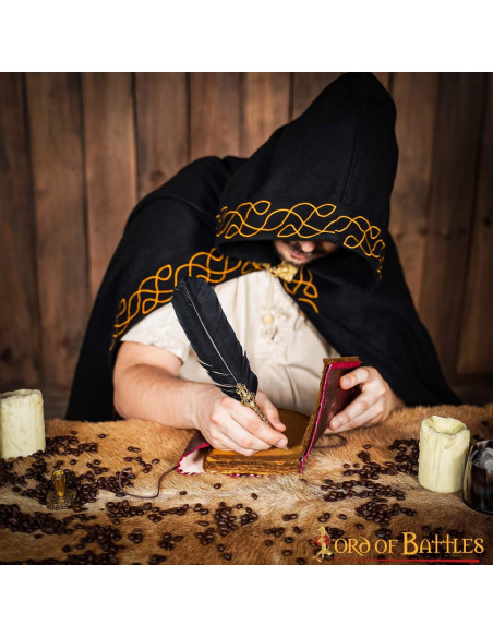 Journal médiéval à couverture en cuir...