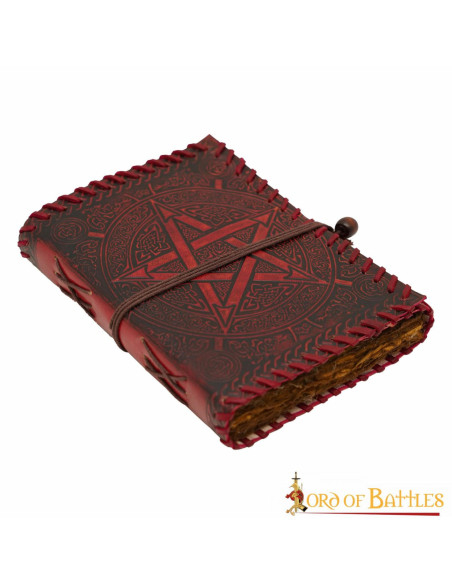 Journal médiéval à couverture en cuir...