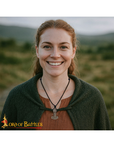 Pendentif viking Mjölnir en bronze...