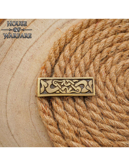 Plaque décorative viking en laiton,...