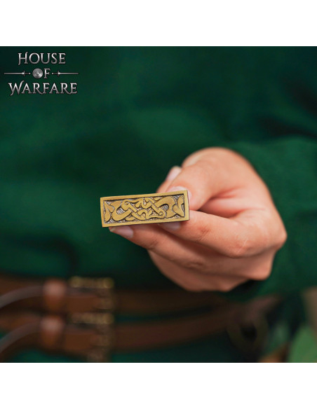 Plaque décorative viking en laiton,...