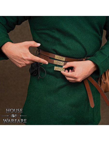 Plaque décorative viking en laiton,...