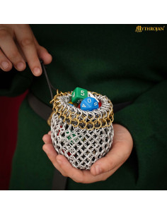 Petite pochette de donateur en mailles d'aluminium avec...