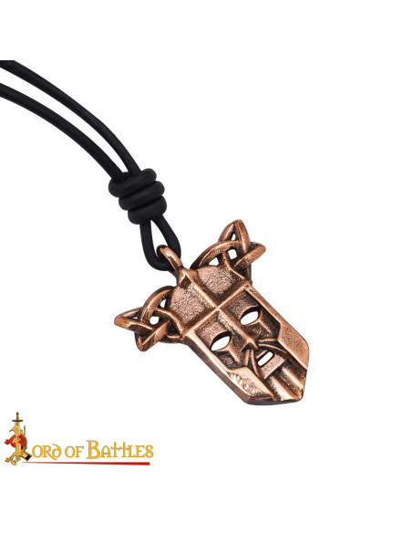Pendentif viking en bronze amulette...