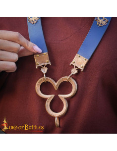 Pendentif médiéval en bronze, design amulette Trèfle 2