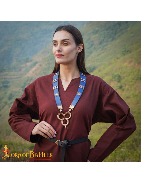 Pendentif médiéval en bronze, design...