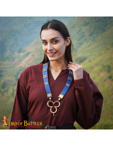 Pendentif médiéval en bronze, design...