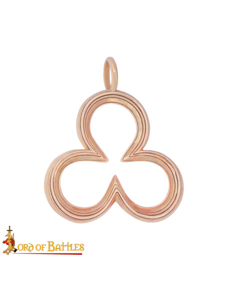 Pendentif médiéval en bronze, design...