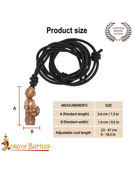 Pendentif viking médiéval dame...